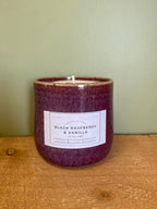 Blackberry raspberry and vanilla candle | Pottery rangiora | NZ