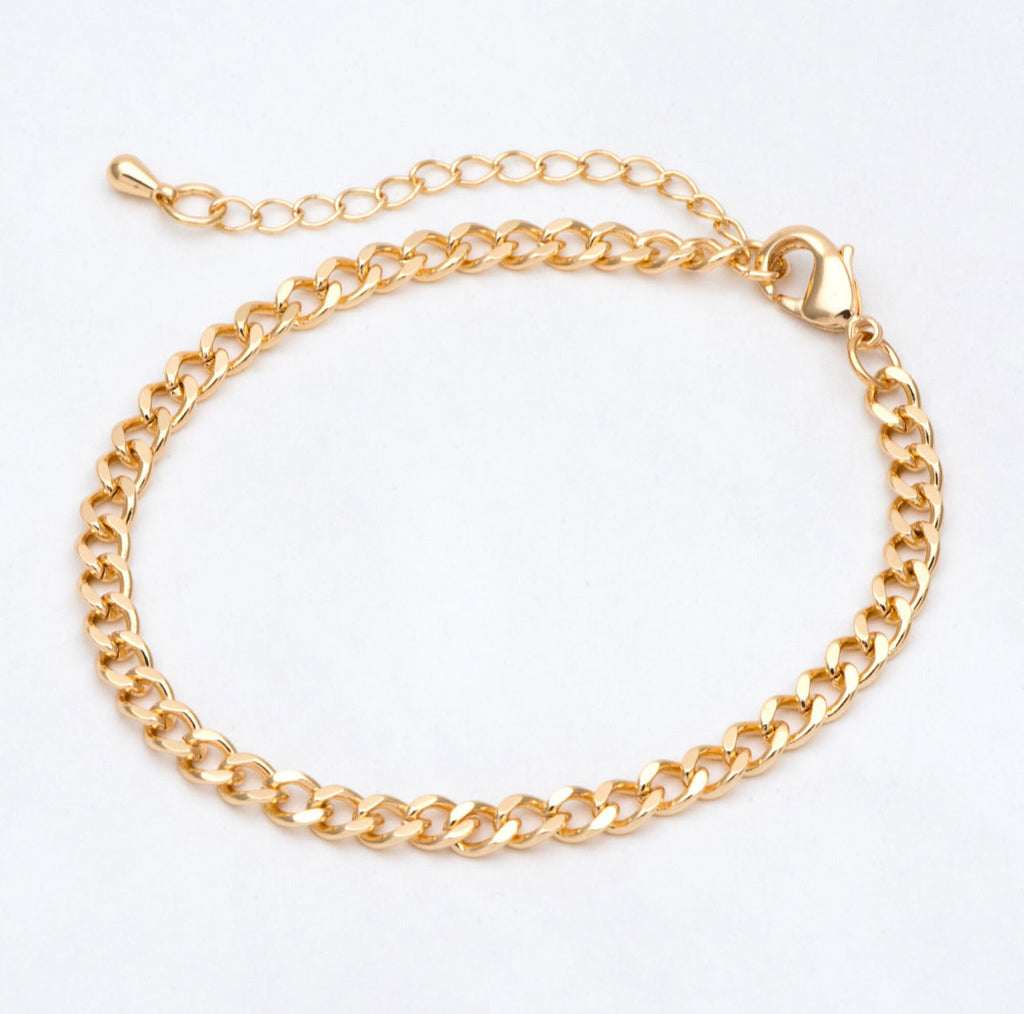 Sal Bracelet - Gold / Silver Curb Chain Bracelet