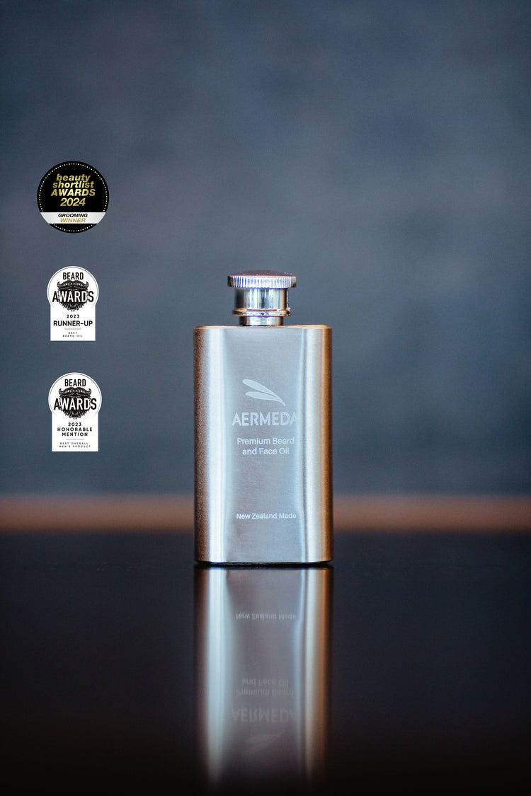 Aermeda Premium Beard Oil - Cedarwood, Patchouli, Frankincense, Lavender & Amyris