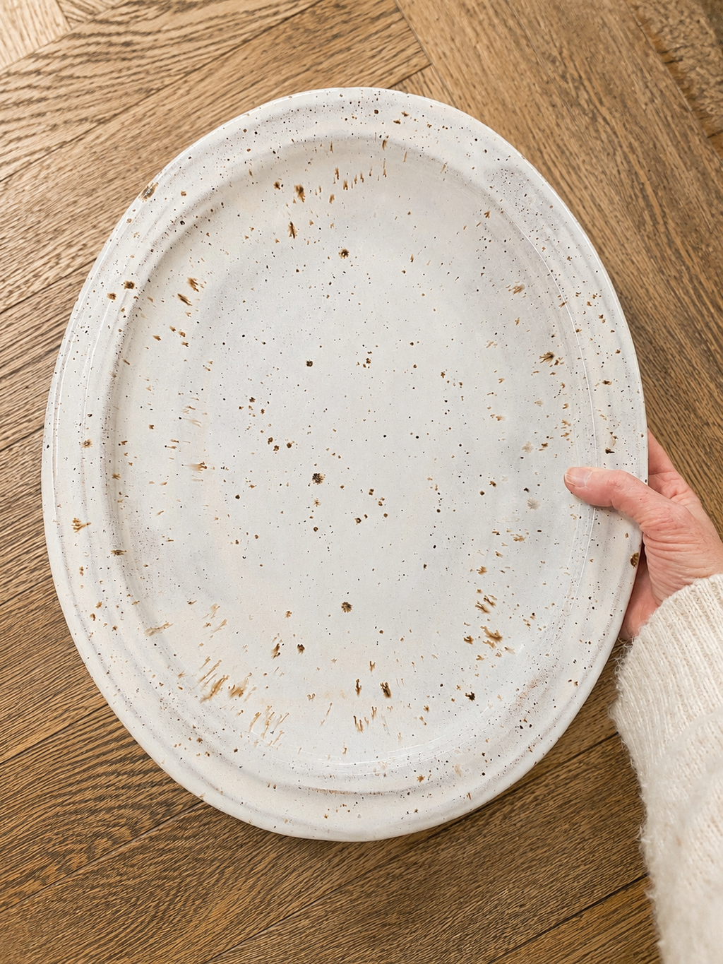 Handmade Birch Oval Platter