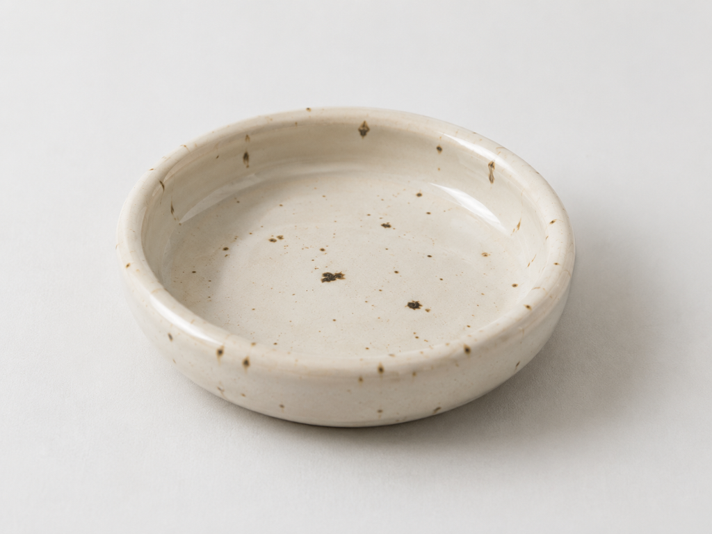 Handmade ceramic pasta bowl in Birch Speckle glaze by Ceramics by Fiona