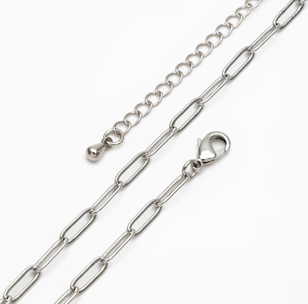 Nel Bracelet - Gold / Silver Fine Paperclip Chain Bracelet