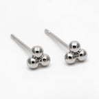 Triple Stud - Gold / Silver Earrings
