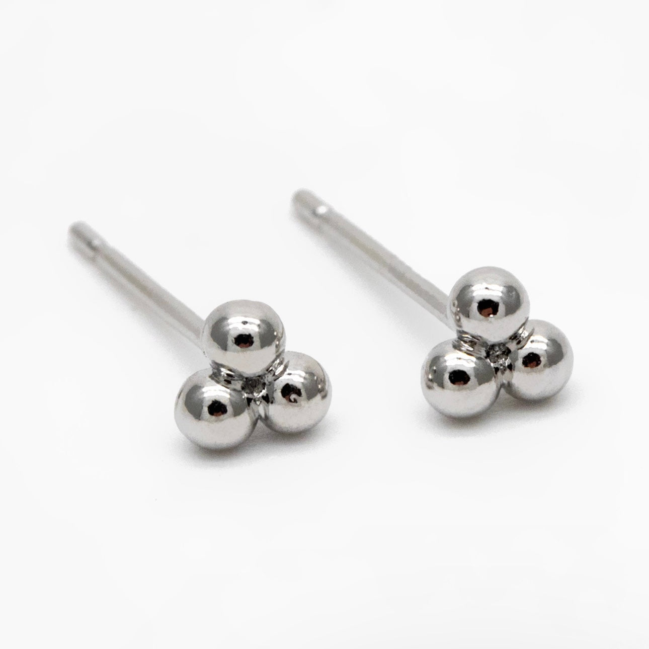 Triple Stud - Gold / Silver Earrings