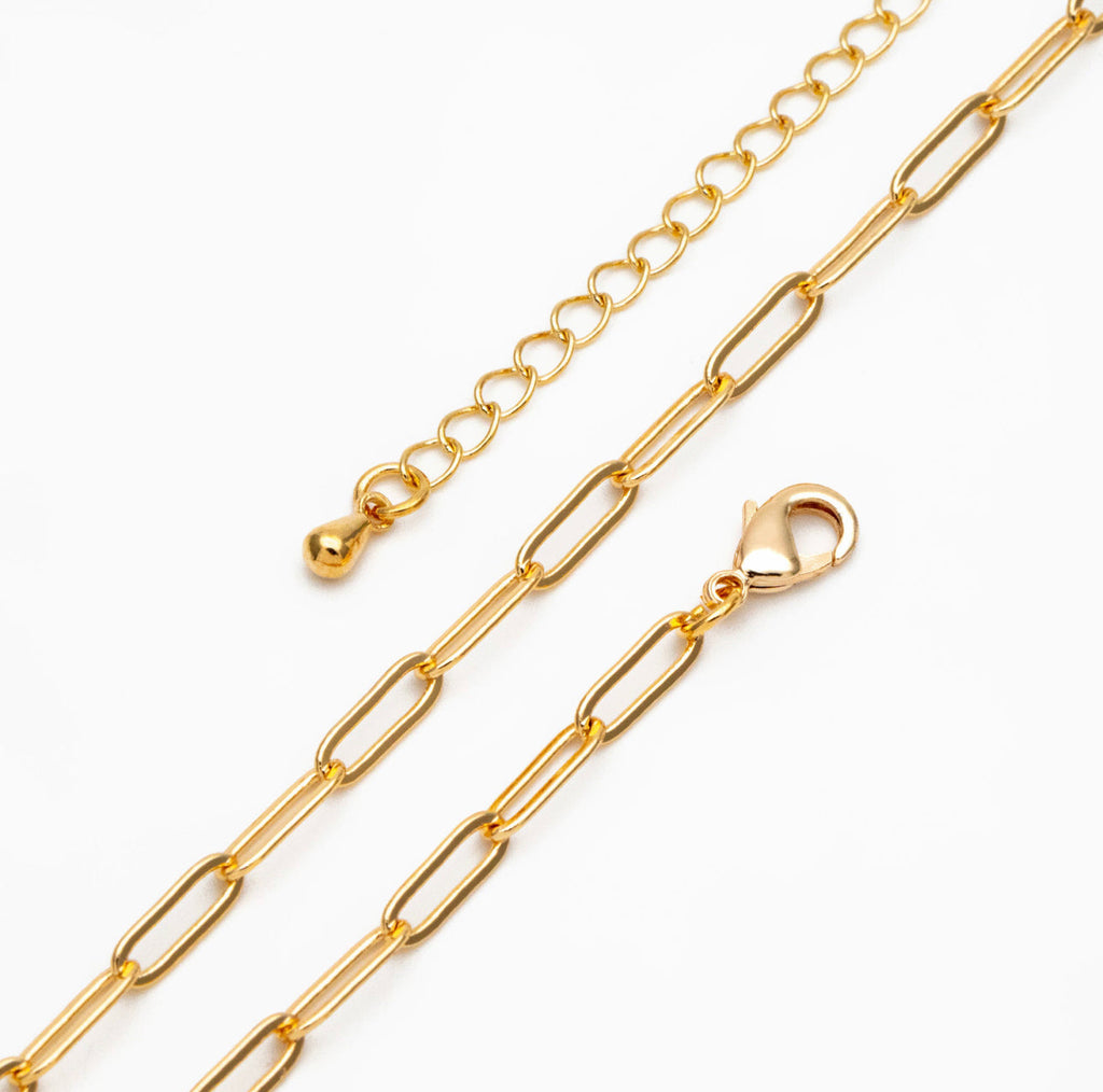 Nel Bracelet - Gold / Silver Fine Paperclip Chain Bracelet