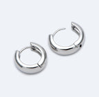 Kyra Hoop - Chunky Gold / Silver Huggie Hoop Earrings