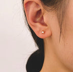 Celeste Stud - Gold / Silver Star Moon Earrings