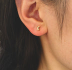 Celeste Stud - Gold / Silver Star Moon Earrings