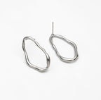 Ava Earring - Organic Gold / Silver Loop Earring