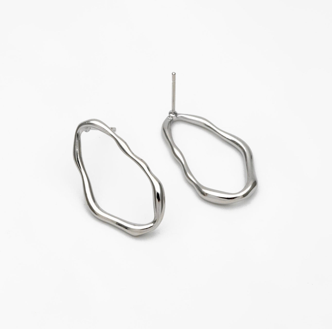Ava Earring - Organic Gold / Silver Loop Earring