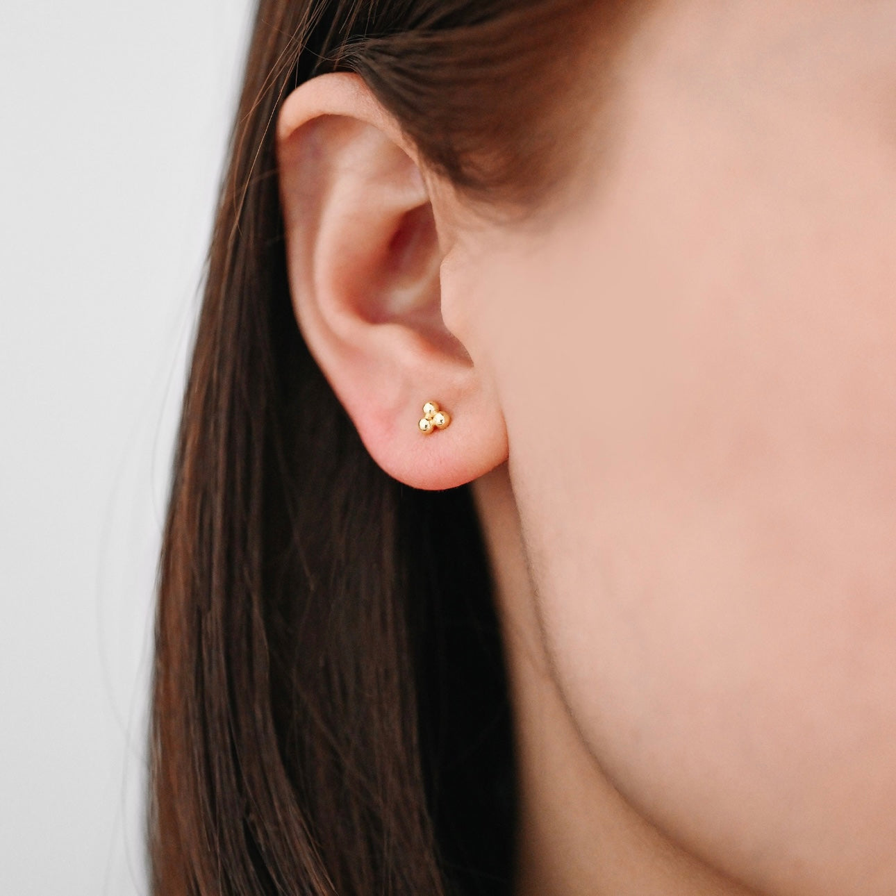Triple Stud - Gold / Silver Earrings