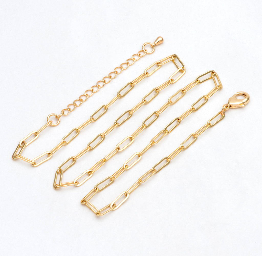 Nel Necklace - Gold / Silver Fine Paperclip Chain Necklace