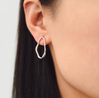 Ava Earring - Organic Gold / Silver Loop Earring