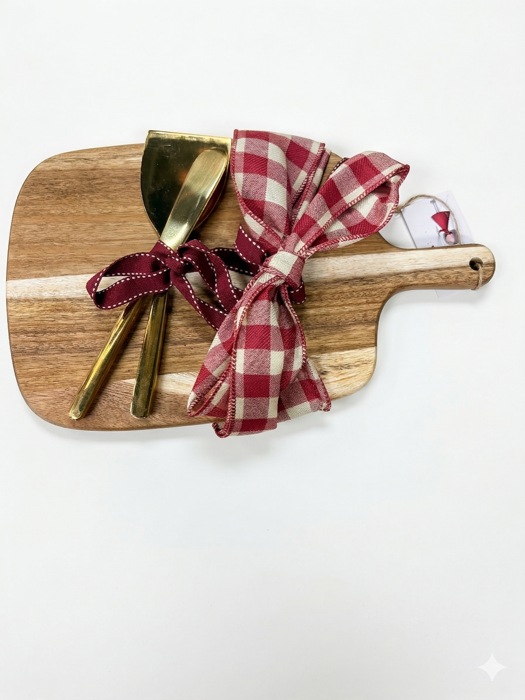 Chopping board and cheese knife set