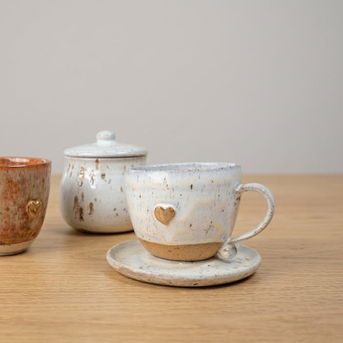Gold Lustre Cup & Saucer Set