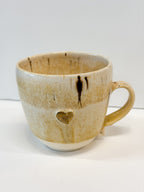 12ct Gold Lustre Heart Cup