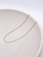 Bailey Bead Chain- Gold / Silver Layering Necklace