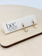 Georgia Hoop - Gold Huggie Earrings