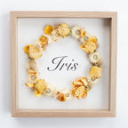 Floral framed boxed name