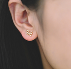 Bow Gold / Silver Stud Earrings