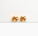 Knot Stud - Gold Earrings