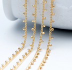 Bailey Bead Chain- Gold / Silver Layering Necklace
