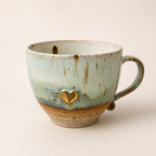 12ct Gold Heart Cup