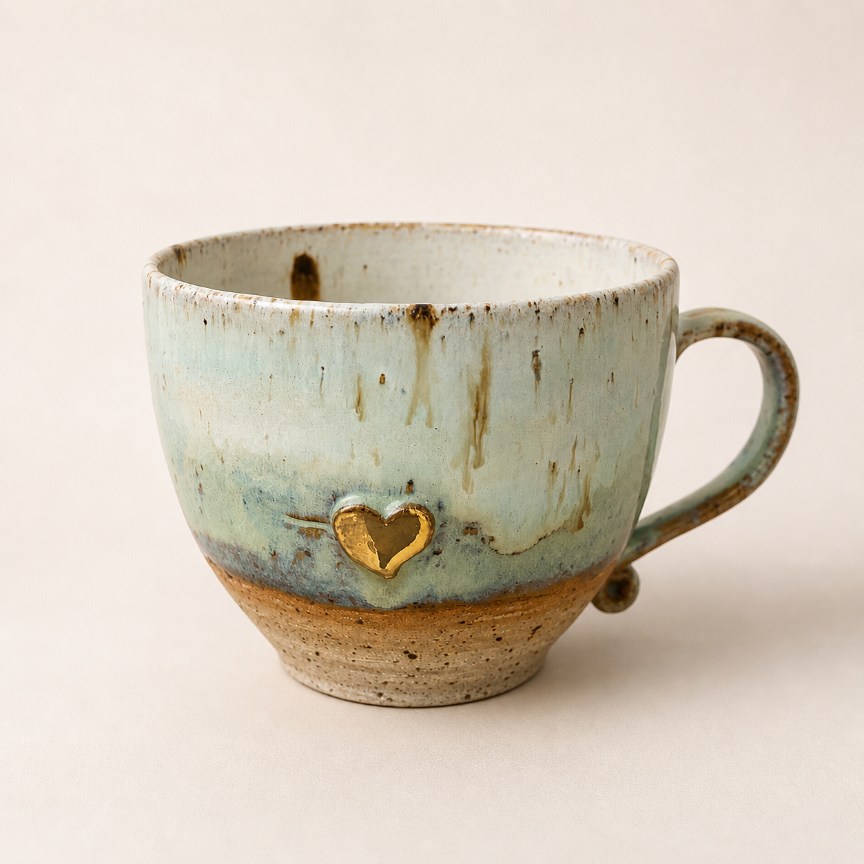 12ct Gold Heart Cup