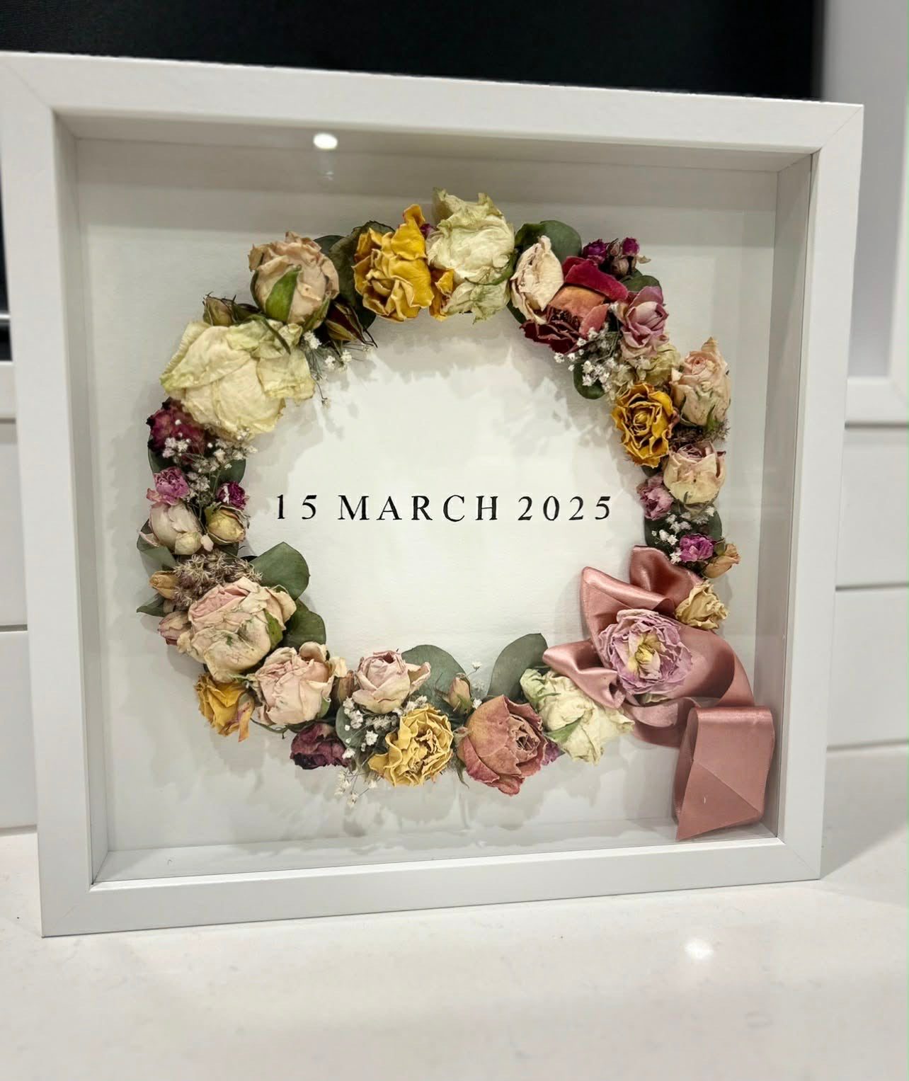 Wedding boxed frame