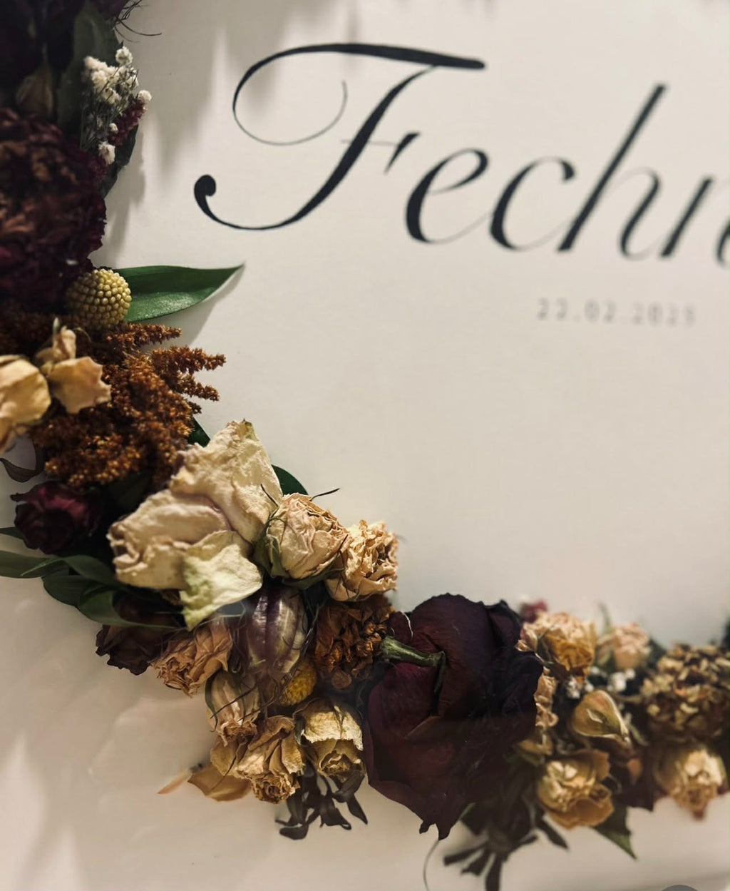 Wedding boxed frame