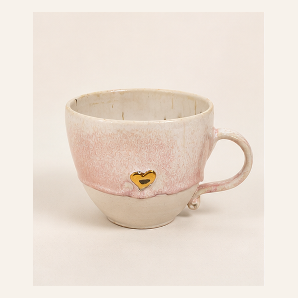 12ct Gold Heart Cup