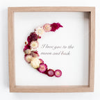 Floral framed boxed name
