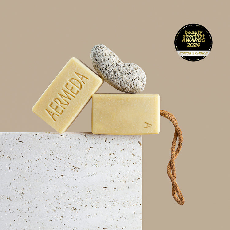 Aermeda Goat's Milk Soap On The Rope - Egg Yolk and NZ Glacial Clay