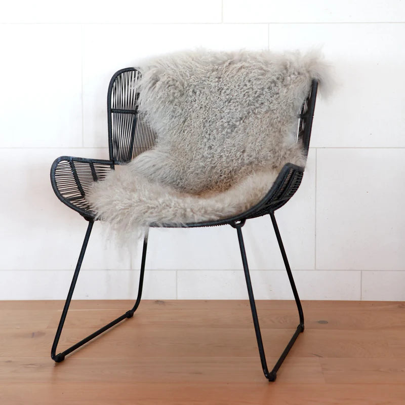 Tibetan Lambskin Rug - Fawn