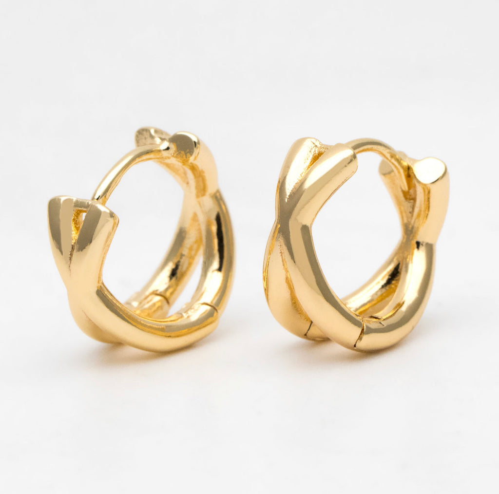 XX Huggie - Gold Hoop Earrings