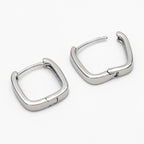Melissa Square Huggie - Silver/Gold Hoop
