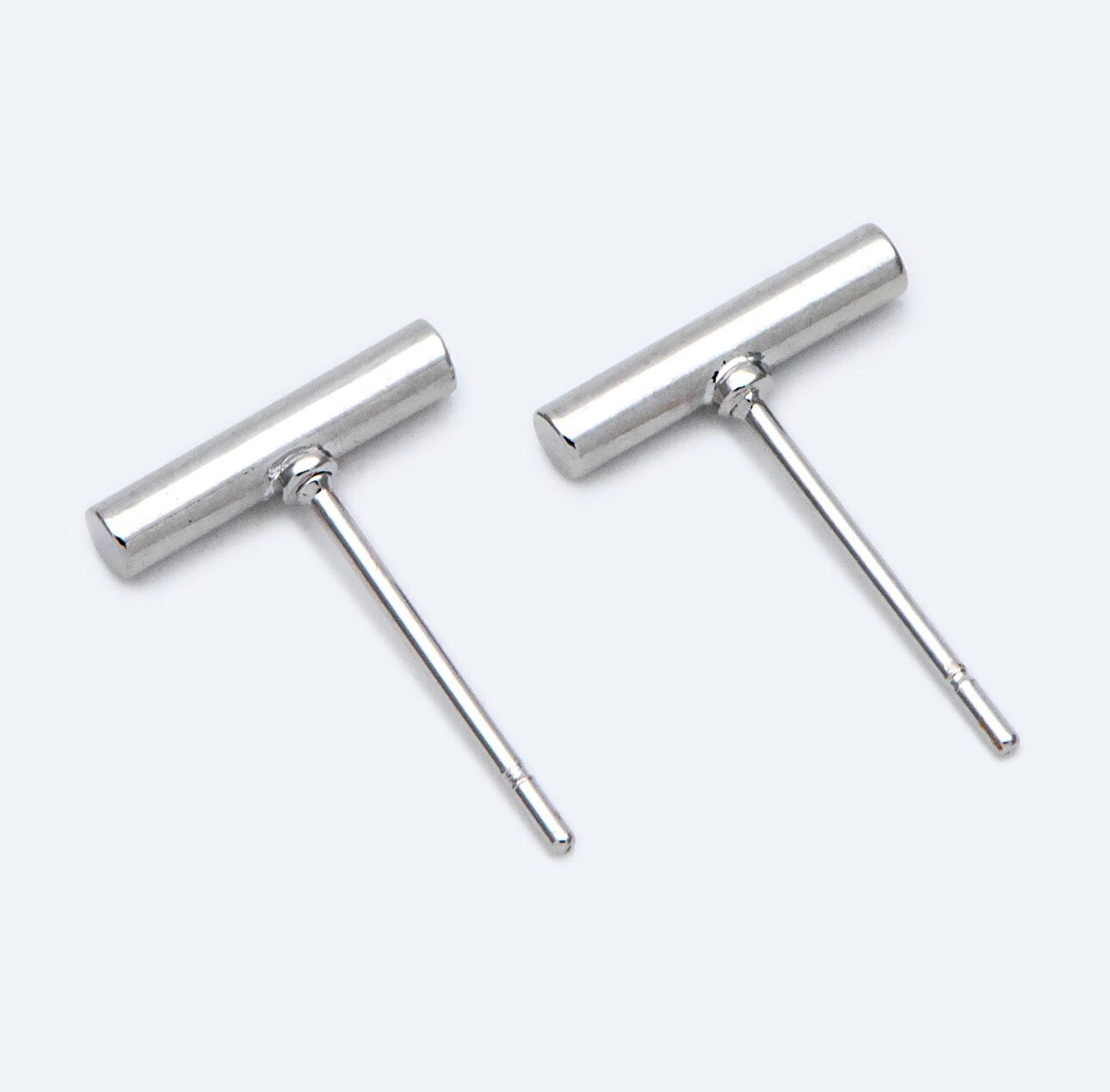 Bar Stud - Gold / Silver Earrings