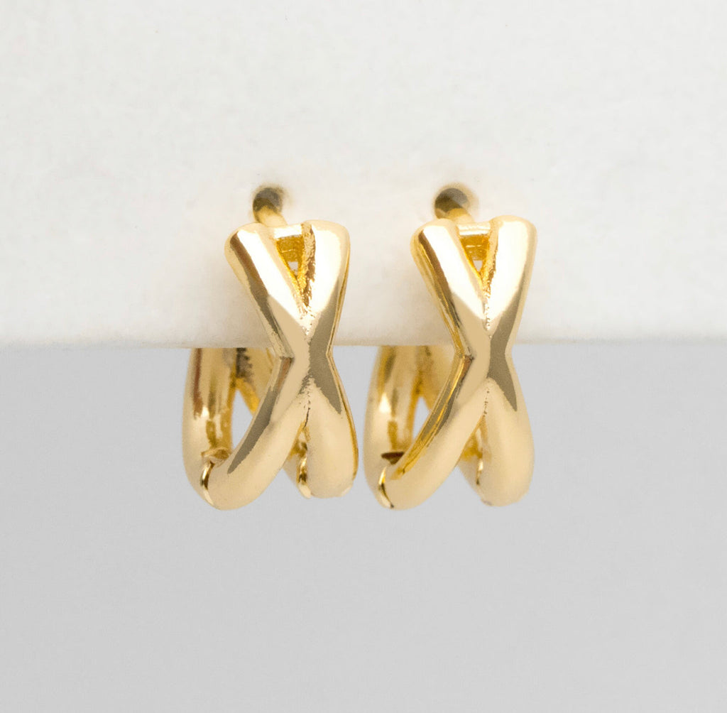 XX Huggie - Gold Hoop Earrings