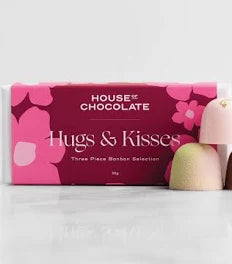 House of Chocolate - 3 piece 'Hugs & Kisses' Bonbon Selection